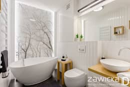  Phòng tắm by ZAWICKA-ID Projektowanie wnętrz
