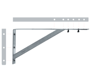 Pát Đỡ Lavabo Âm Bàn Caesar BF442-5