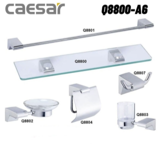 Bộ phụ kiện inox 6 món Caesar Q8800-A6
