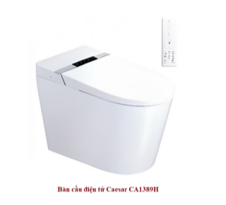 Bồn Cầu Điện Tử Xả Nước Và Đóng Mở Nắp Tự Động Caesar CA1389H