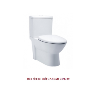 Bàn cầu 2 khối nắp êm CAESAR CD1340