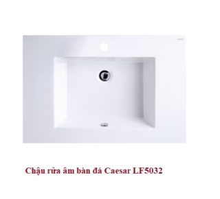 Chậu rửa mặt âm bàn Caesar LF5032