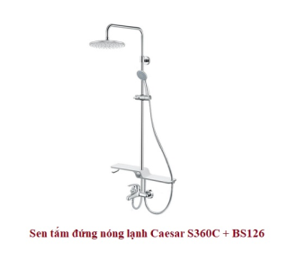 Sen cây tắm nóng lạnh Caesar S360C + BS126