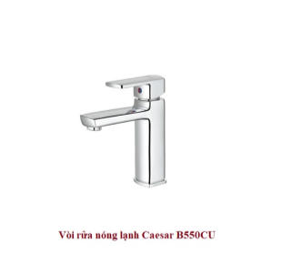 Vòi rửa mặt 1 chân nóng lạnh Caesar B550CU