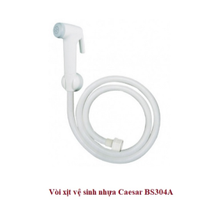 Vòi Xịt vệ sinh mạ Crome CAESAR BS304A