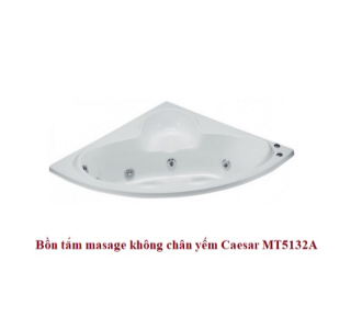 Bồn Tắm Góc Massage Không Chân - Không Yếm - CAESAR MT5132A